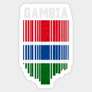 Gambia flag, gambian flag Sticker